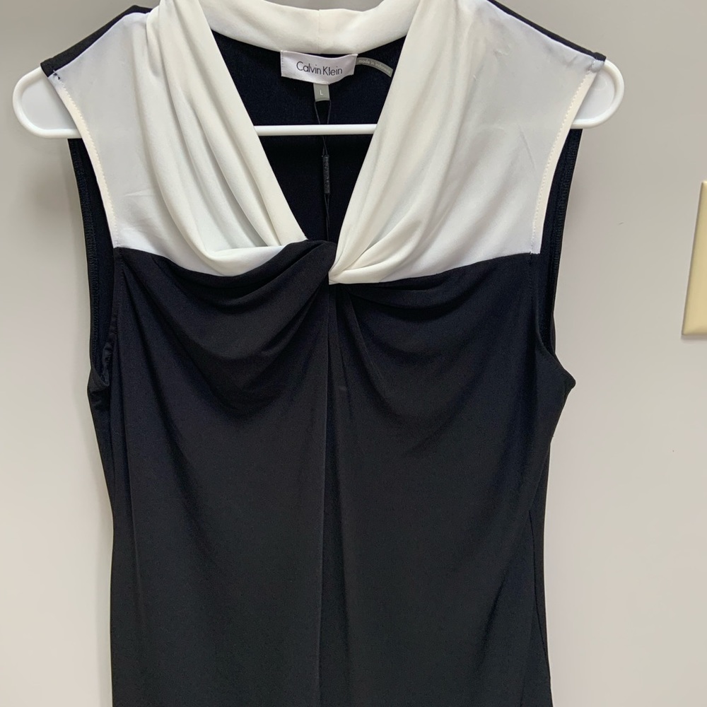 Calvin Klein black and white top